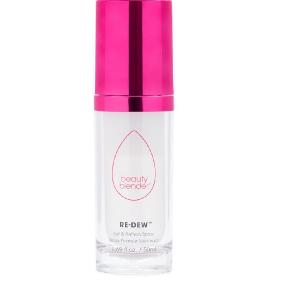 Beauty Blender Re-Dew Set & Refresh Spray boosts moisture leaves skin dewy